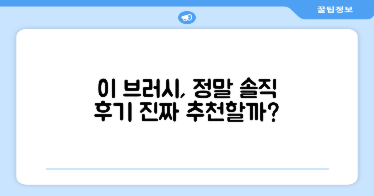 이 브러시, 정말 추천할까?