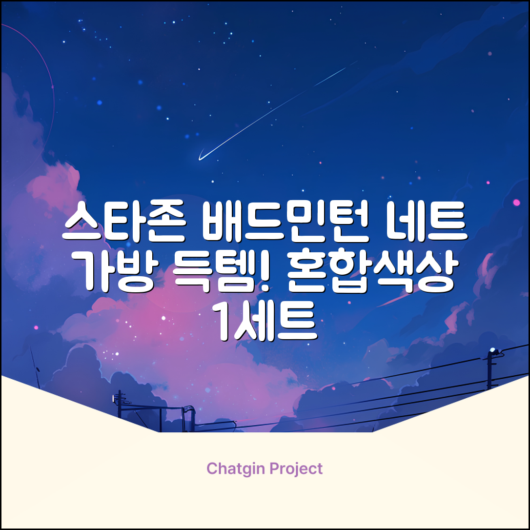 스타존 배드민턴 그물 네트 + 가방, 혼합색상, 1세트 추천 리뷰