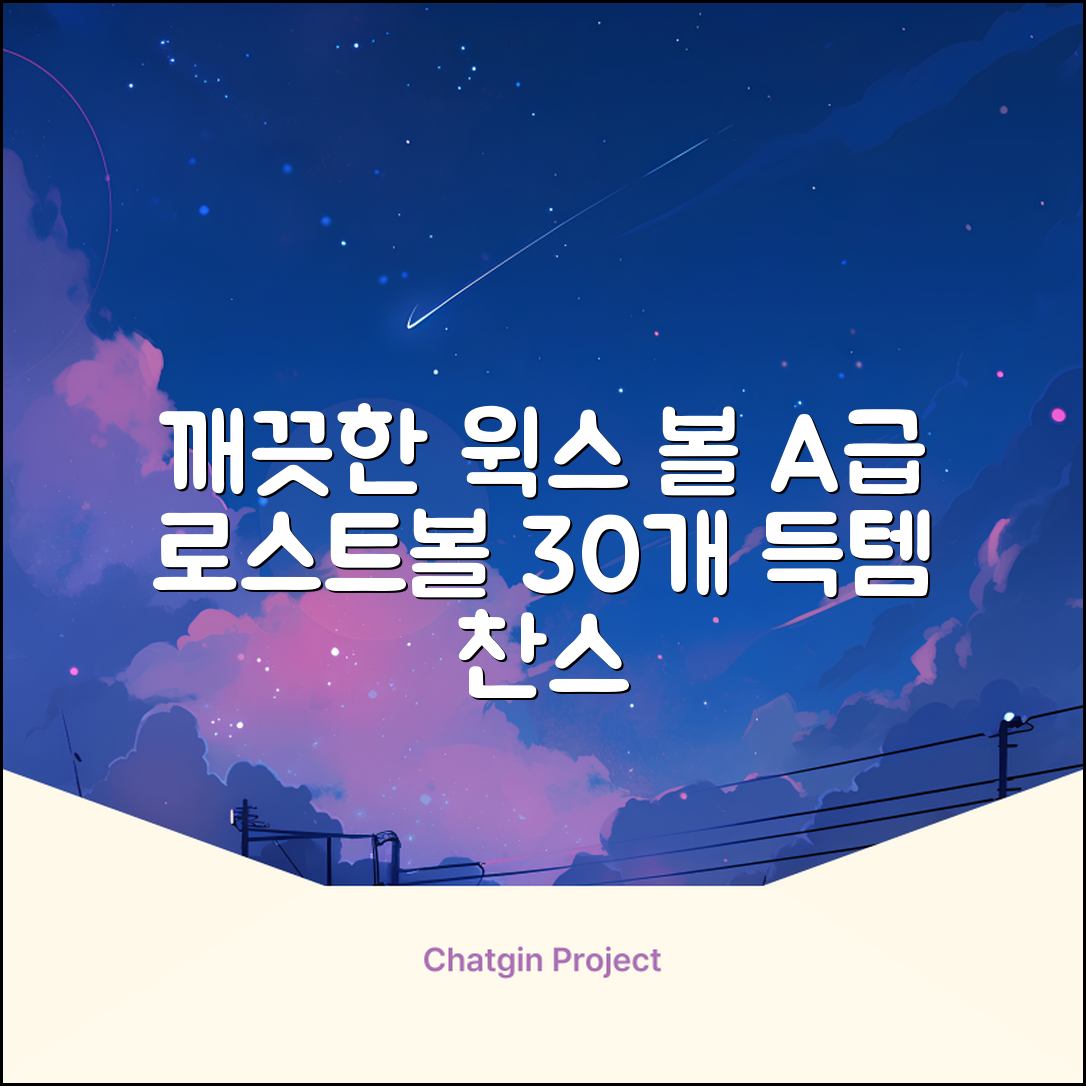 [윅스 진짜 깨끗한 볼] A+급 무료반품 로스트 골프공 로스트볼 유명브랜드, [A+ 브랜드혼합] 화이트, 30개 추천 리뷰