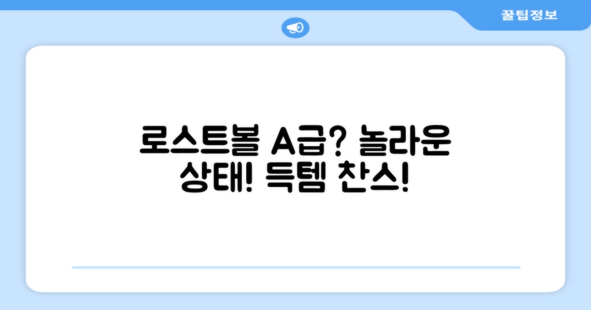 로스트볼, A+급이라니?