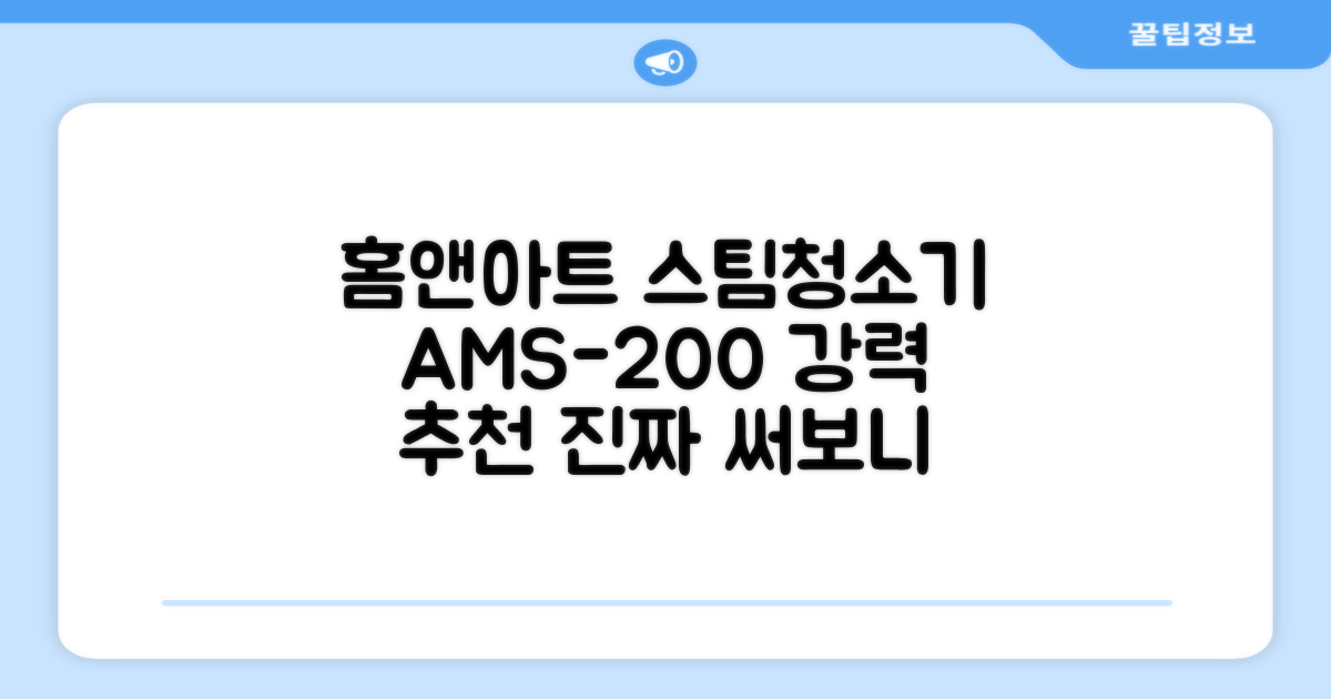 홈앤아트 퓨어 스팀청소기 AMS-200 추천 리뷰