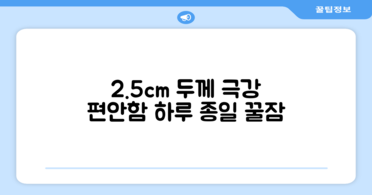 2.5cm 두께 편안함