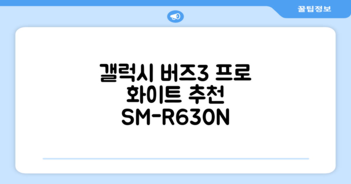 삼성전자 갤럭시 버즈3 프로 블루투스 이어폰, SM-R630N, 화이트 추천 리뷰