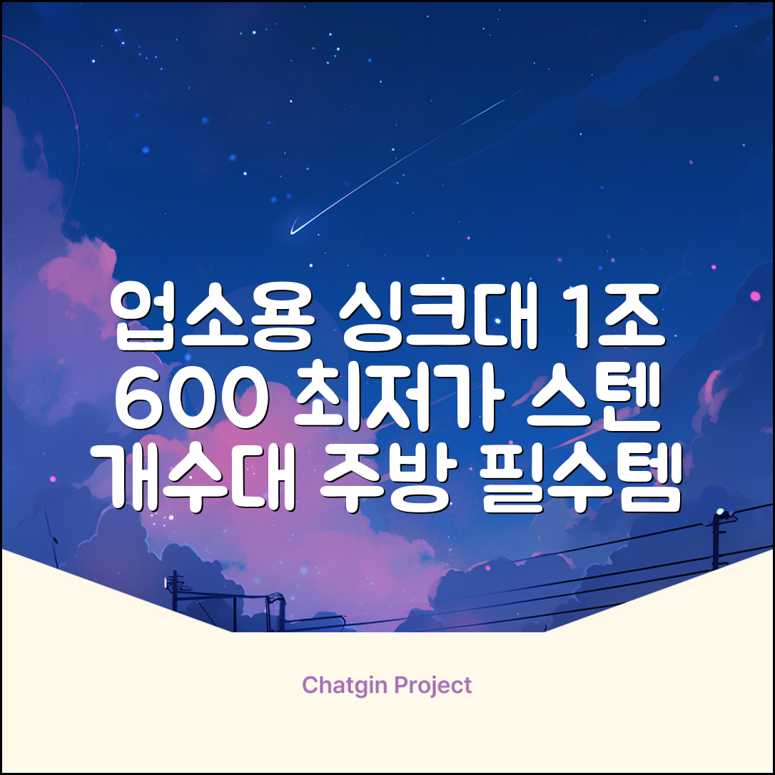 업소용싱크대 1조 600 업소용개수대 스텐싱크대 주방싱크대, 1조 600*600*800 추천 리뷰