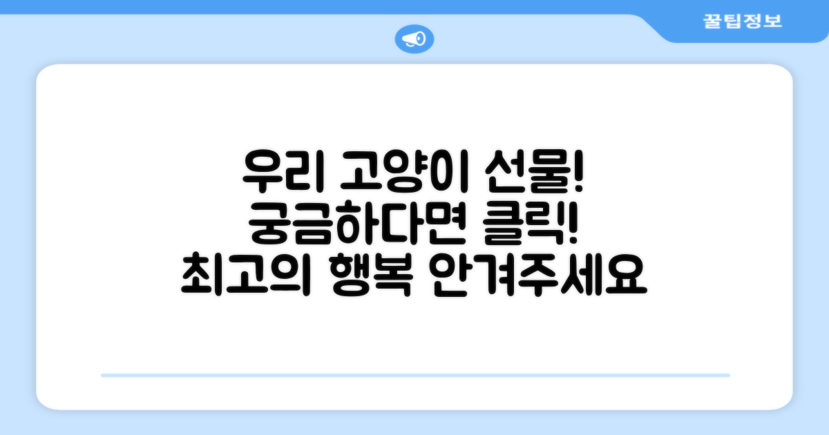 우리 고양이에게 선물하세요!